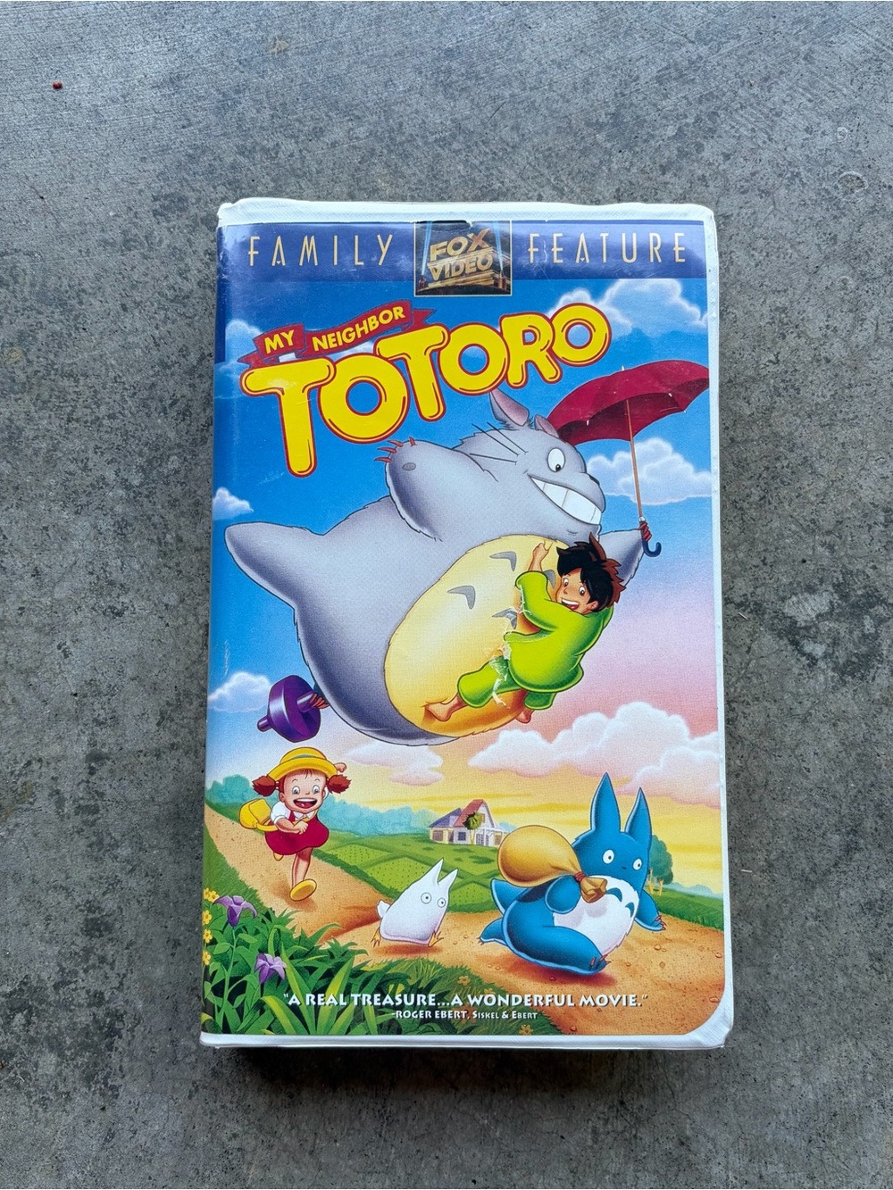 My Neighbor Totoro (1994 VHS Fox Video Family Feature VHS Tape Clamshell Case